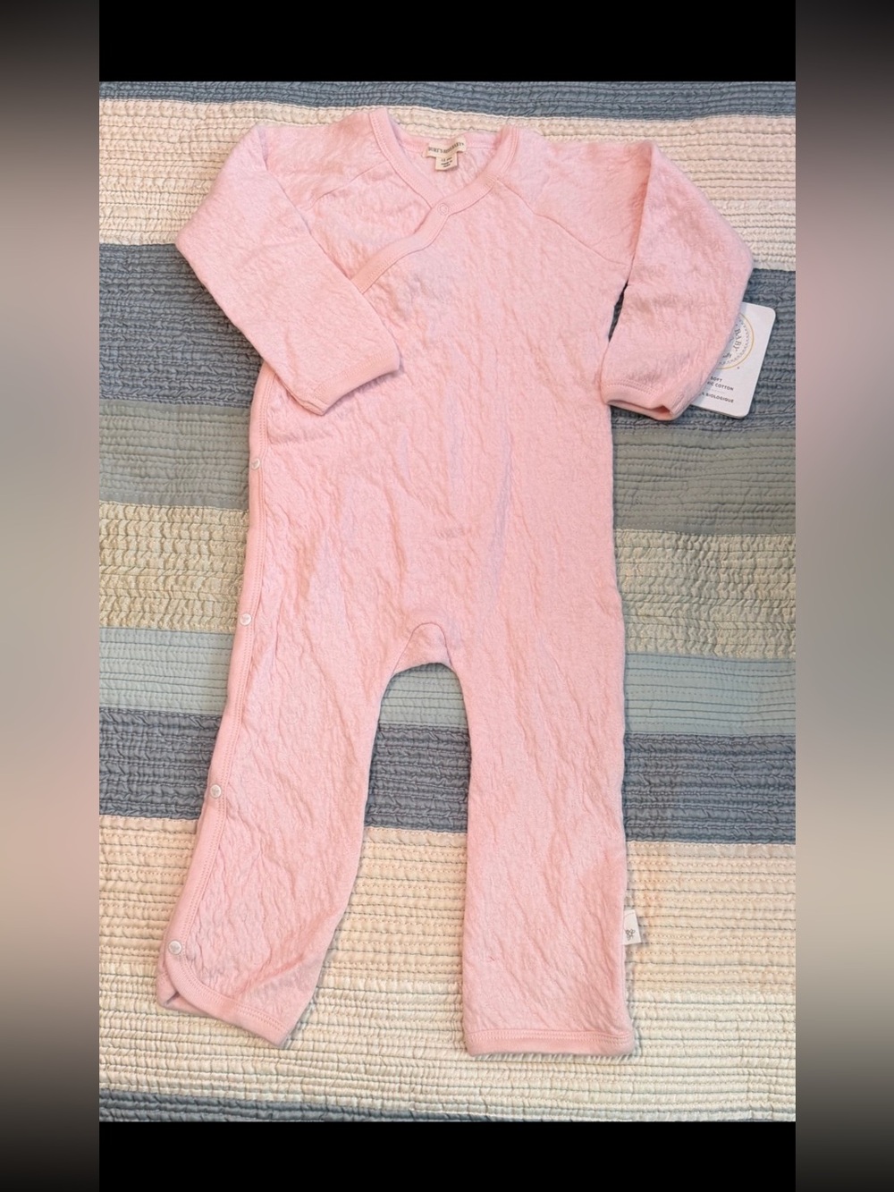 Burt’s Bees Baby Quilted Romper